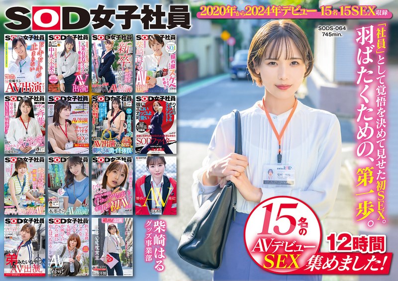 SOD女子社員デビュー！宮崎リン他15名が贈るOL素人12時間永久保存版 パッケージ